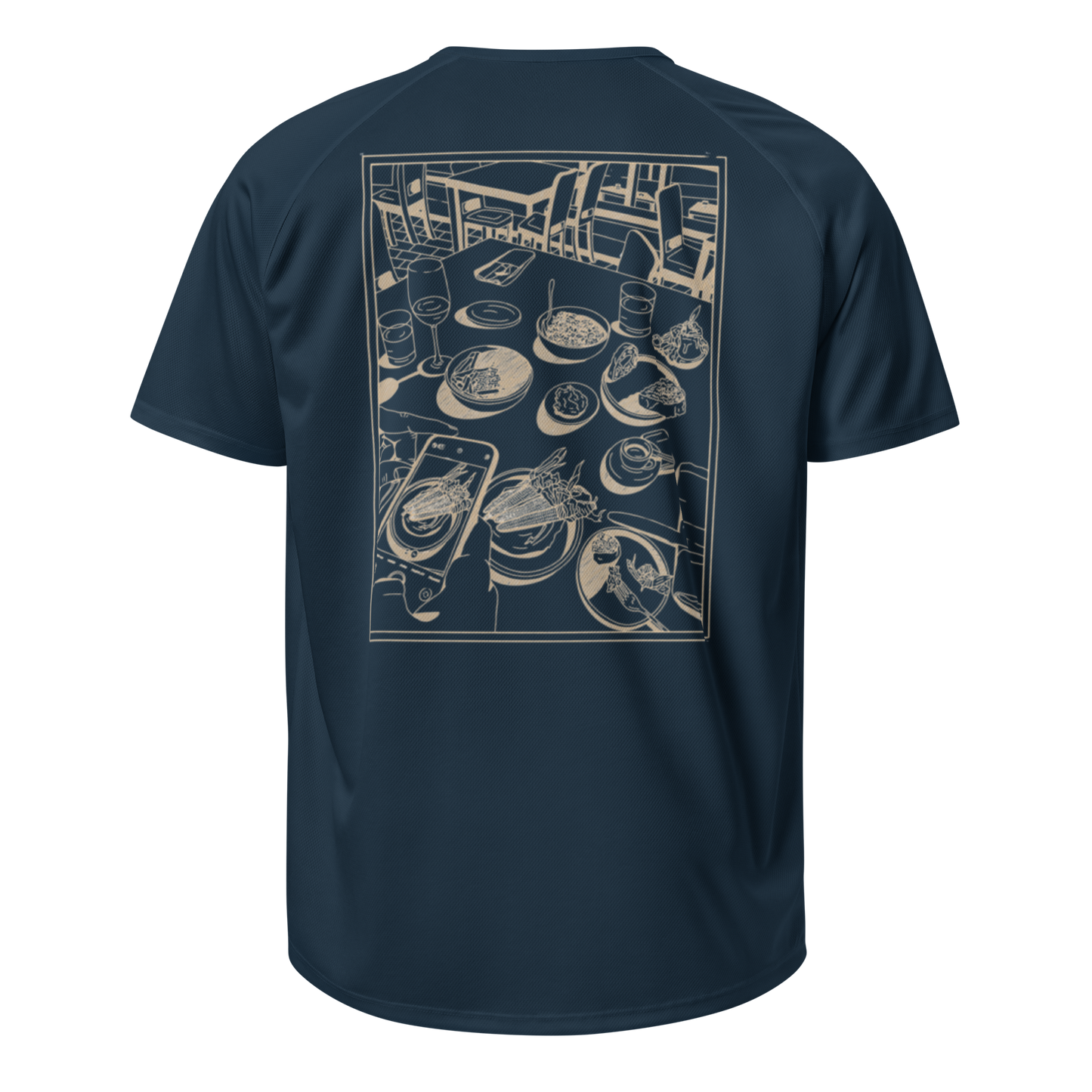 Sports t-shirt Unisex - Dinner Navy