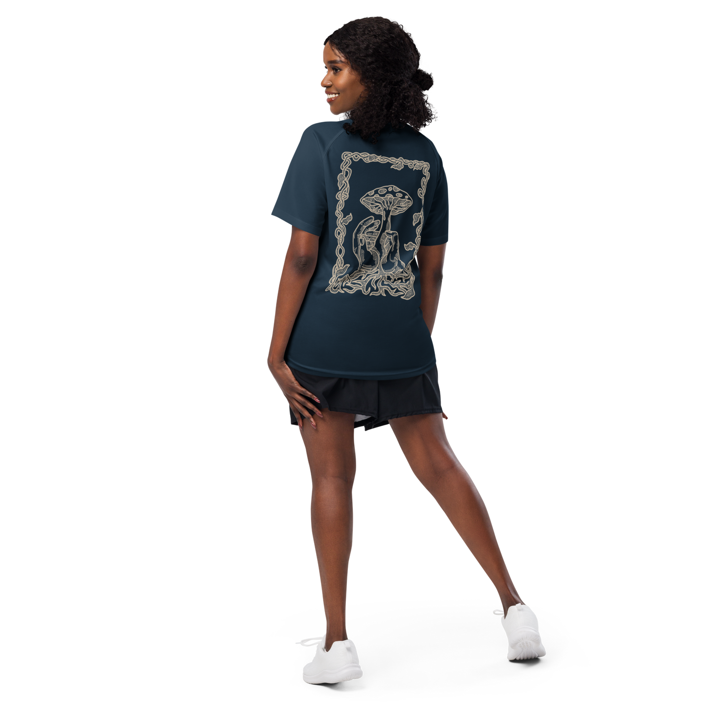 Sports t-shirt Unisex - Mushroom Navy