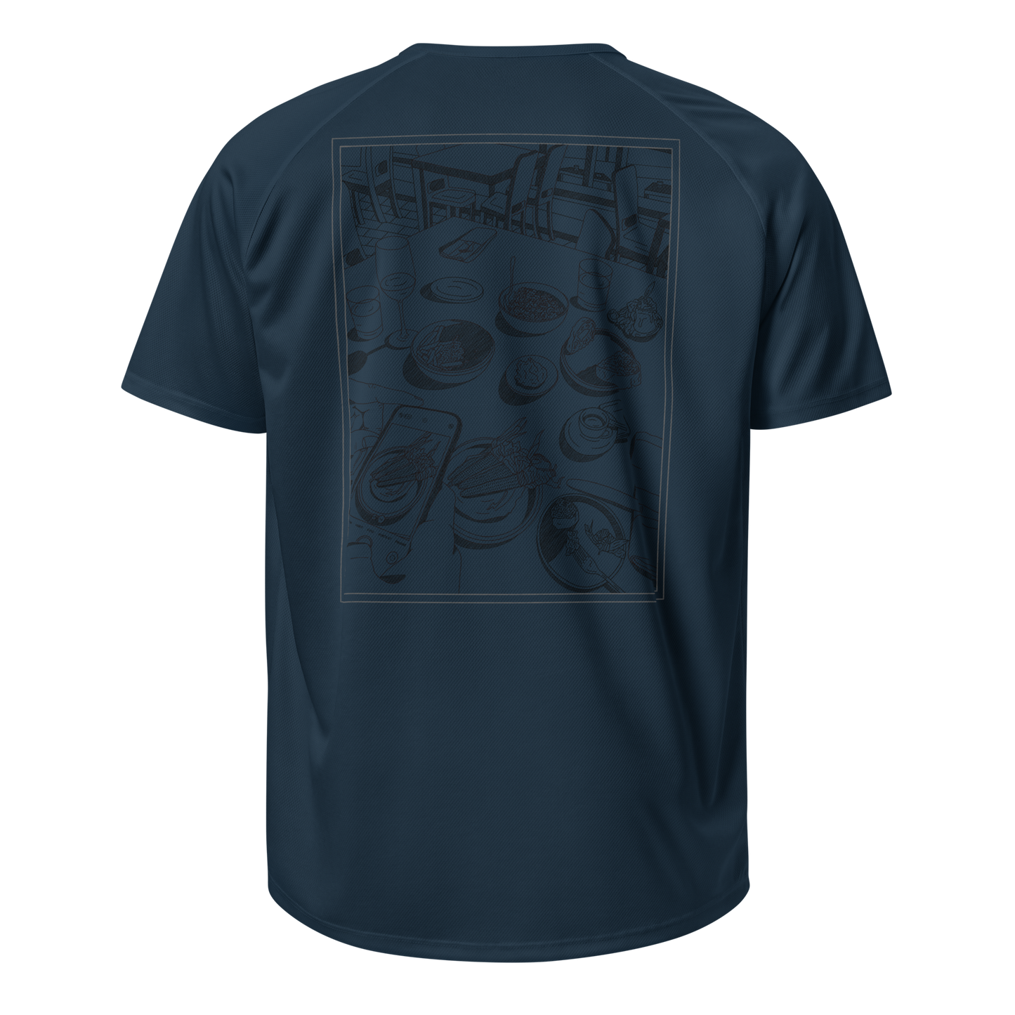 Sports t-shirt Unisex - Dinner Navy/Black