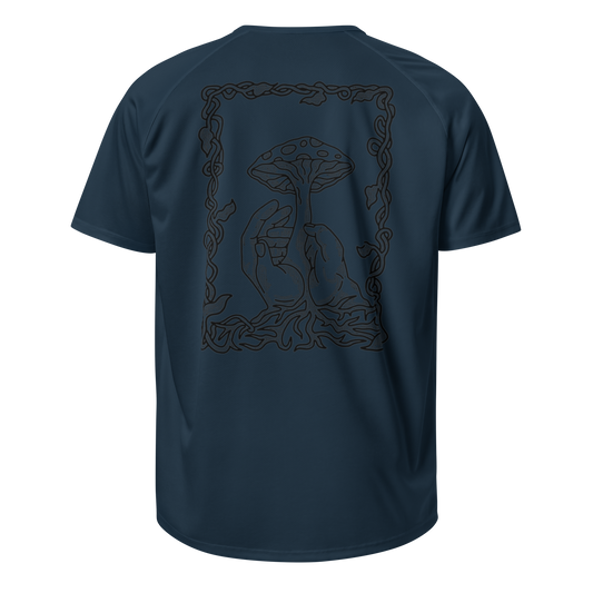 Sports t-shirt Unisex - Mushroom Navy/Black