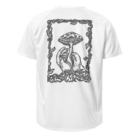Sports t-shirt Unisex - Mushroom White/Black