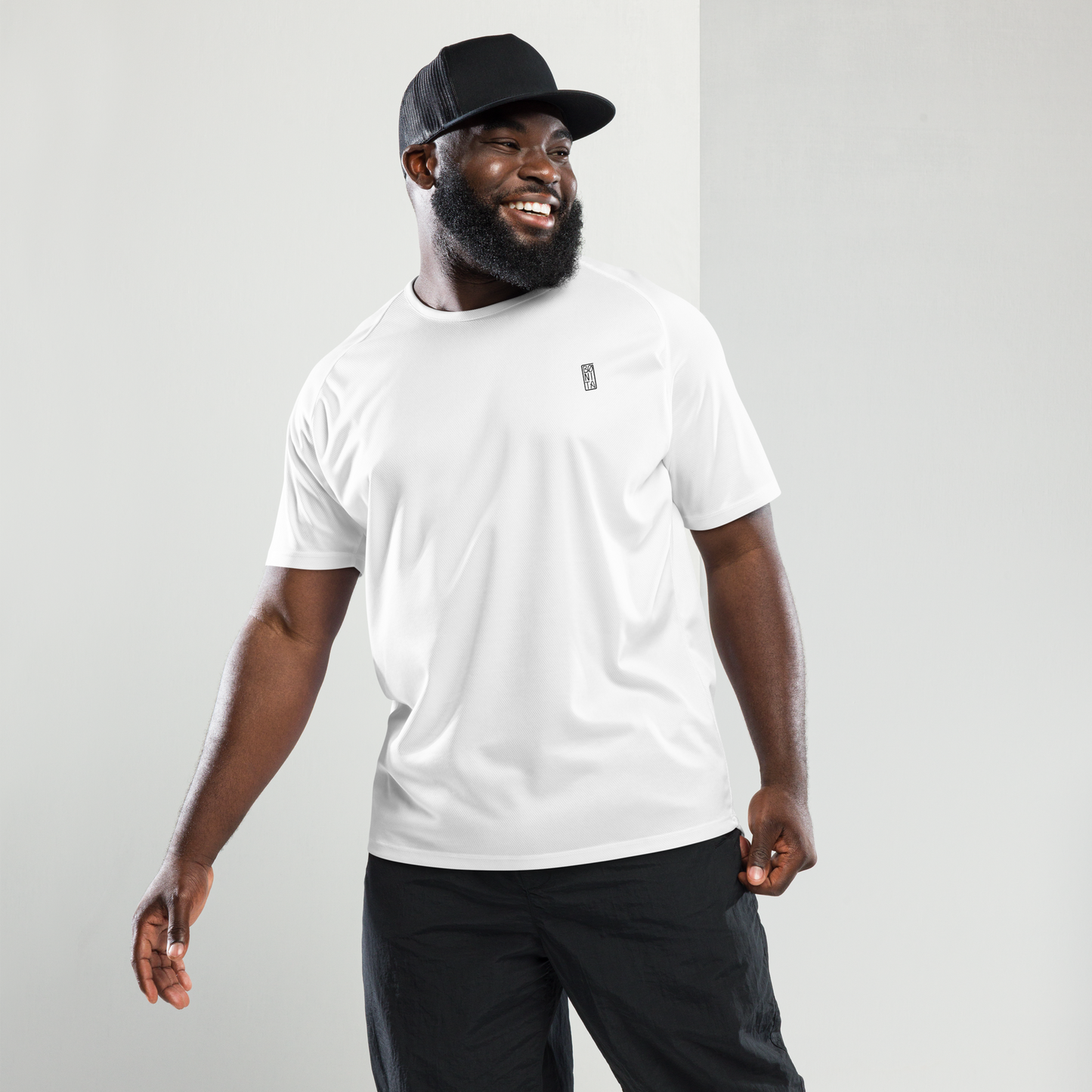 Sports t-shirt Unisex - Mushroom White/Black