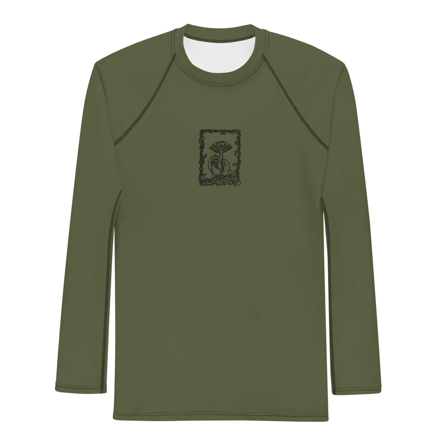 Men's Rashie - Mushroom Green