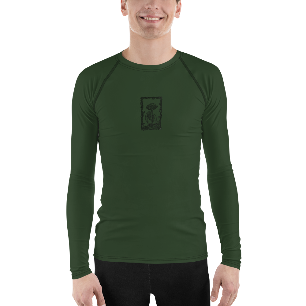 Men's Rashie - Mushroom Dark Green