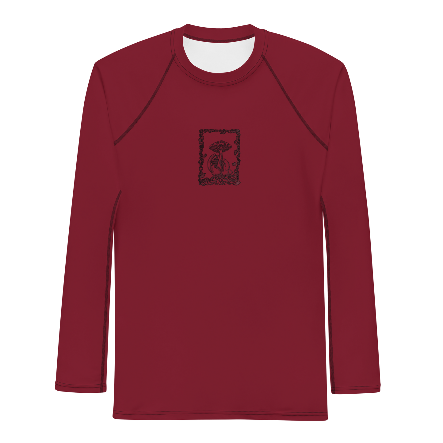 Men's Rashie - Mushroom Burgundy