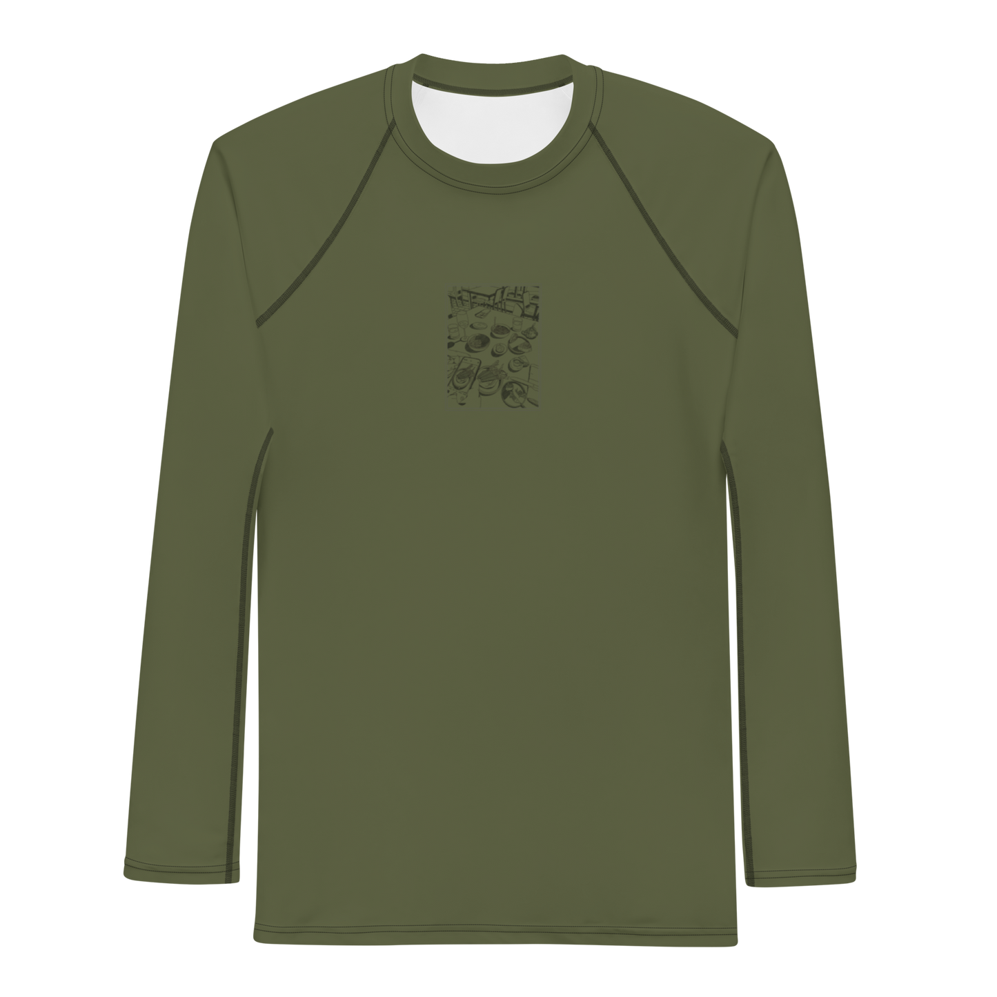 Men's Rashie - Dinner Green
