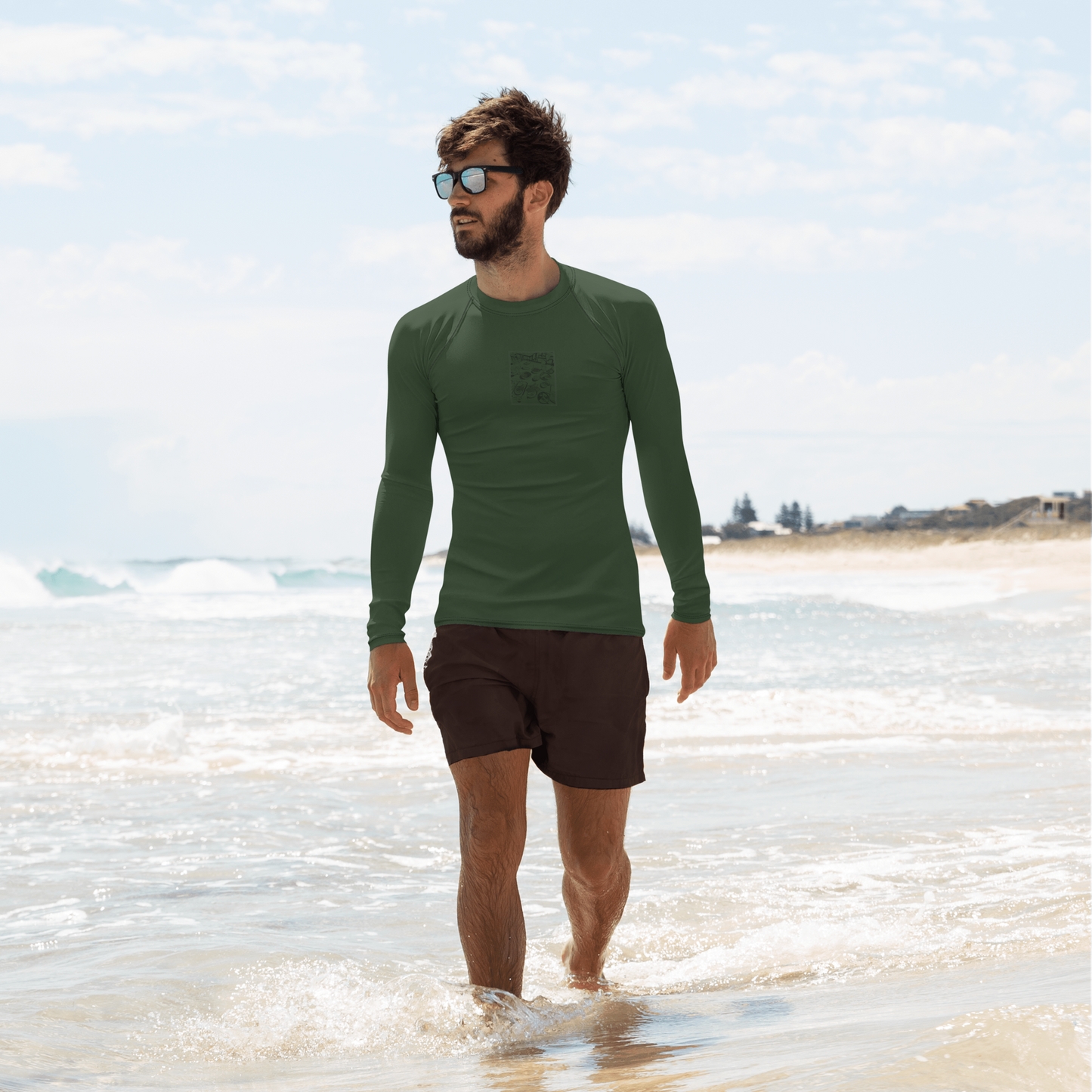 Men's Rashie - Dinner Dark Green