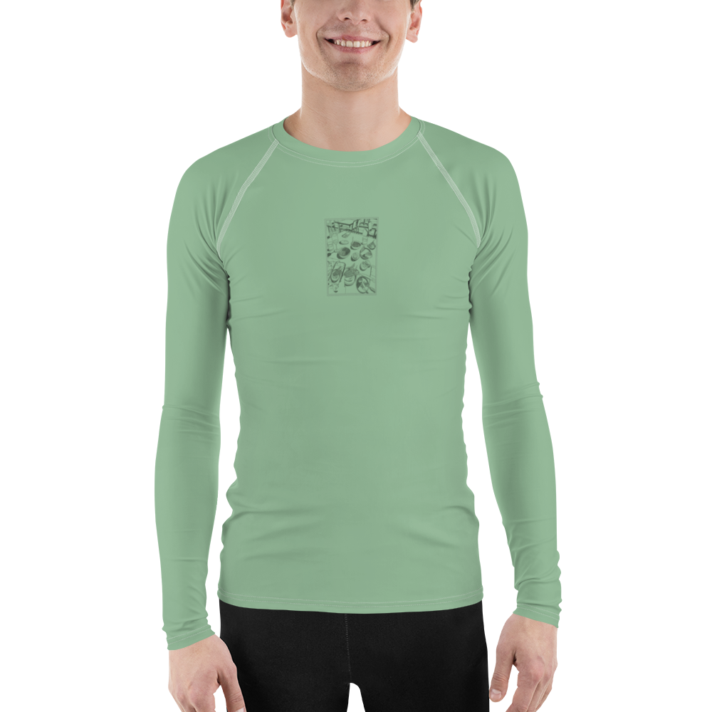 Men's Rashie - Dinner Light Green