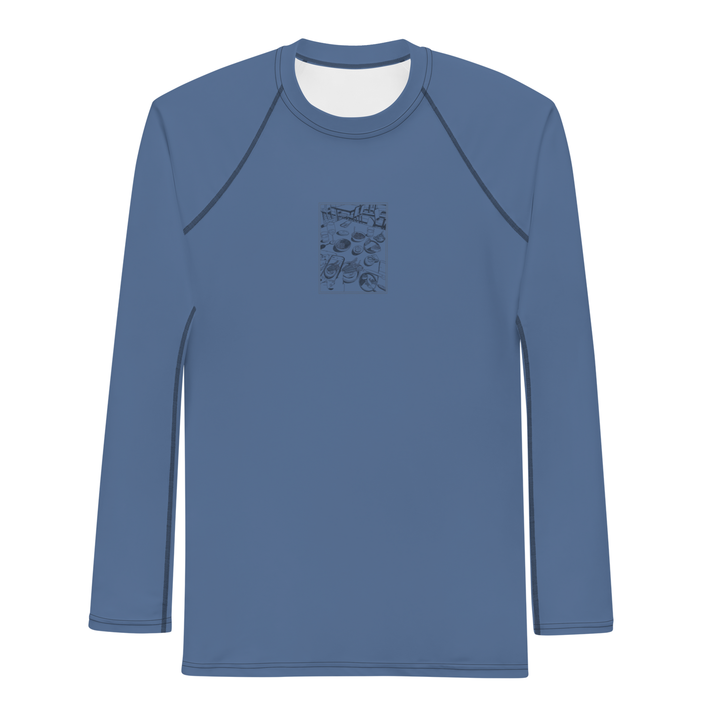 Men's Rashie - Dinner Dust Blue