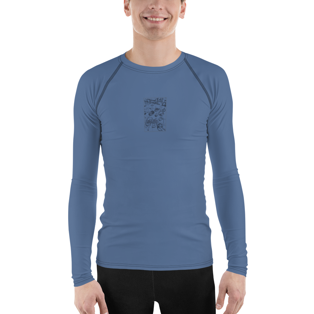 Men's Rashie - Dinner Dust Blue