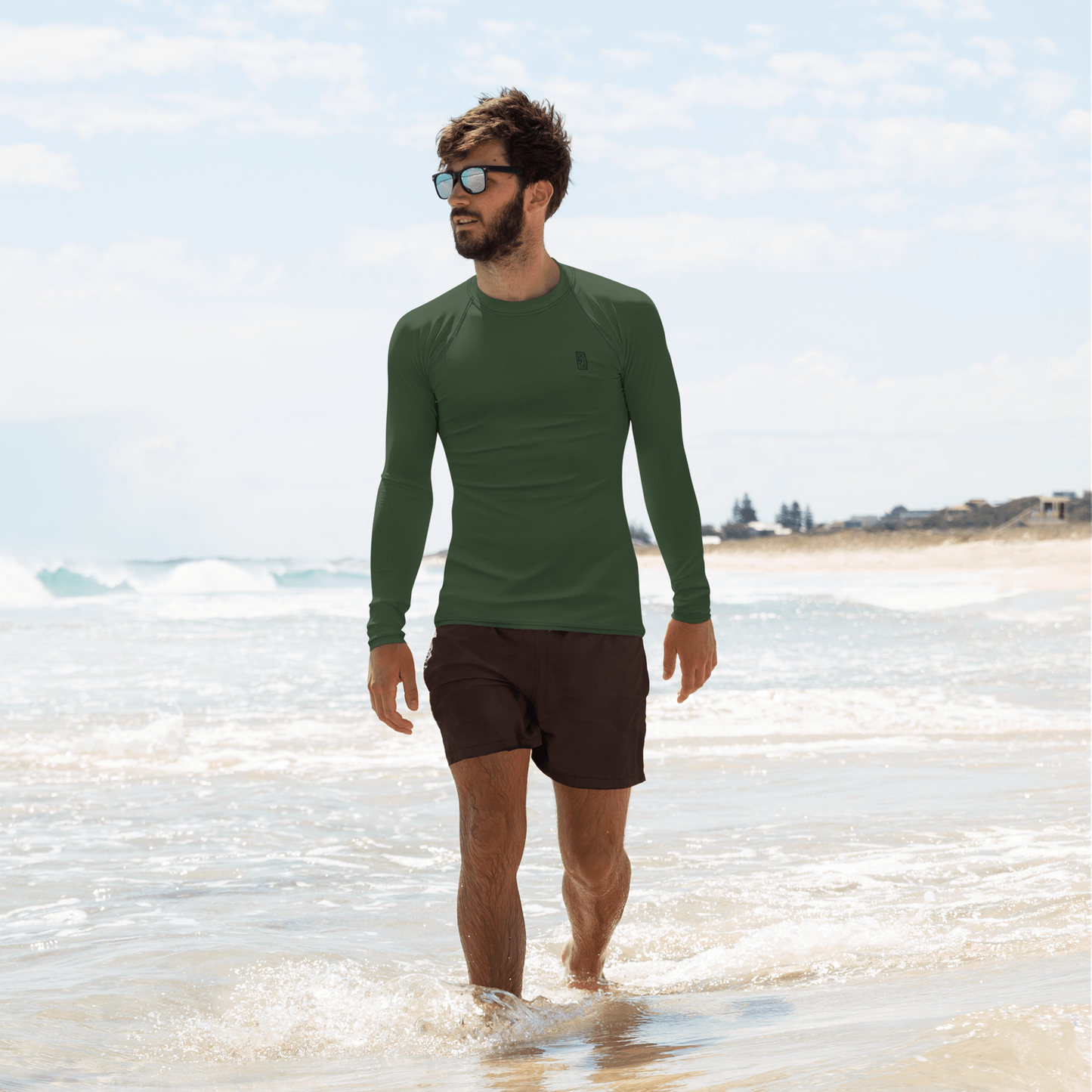 Men's Rashie - Bønita Dark Green