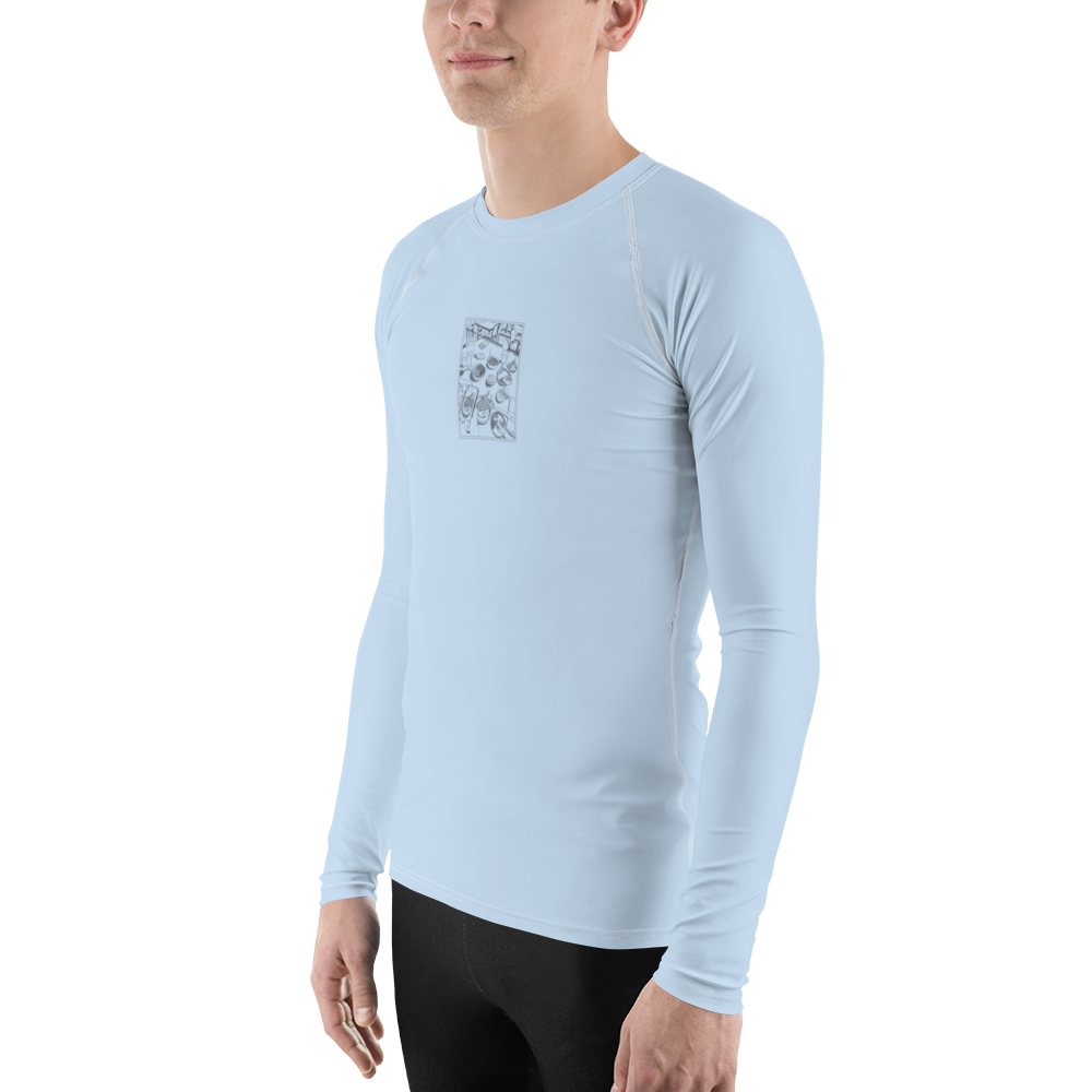 Men's Rashie - Dinner Light Blue
