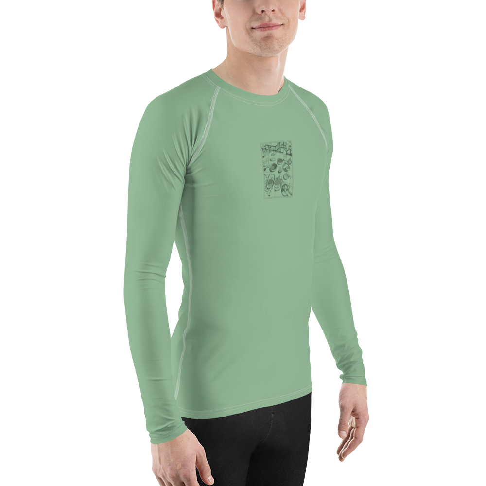 Men's Rashie - Dinner Light Green