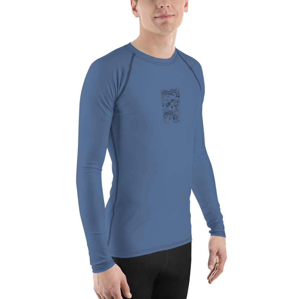 Men's Rashie - Dinner Dust Blue