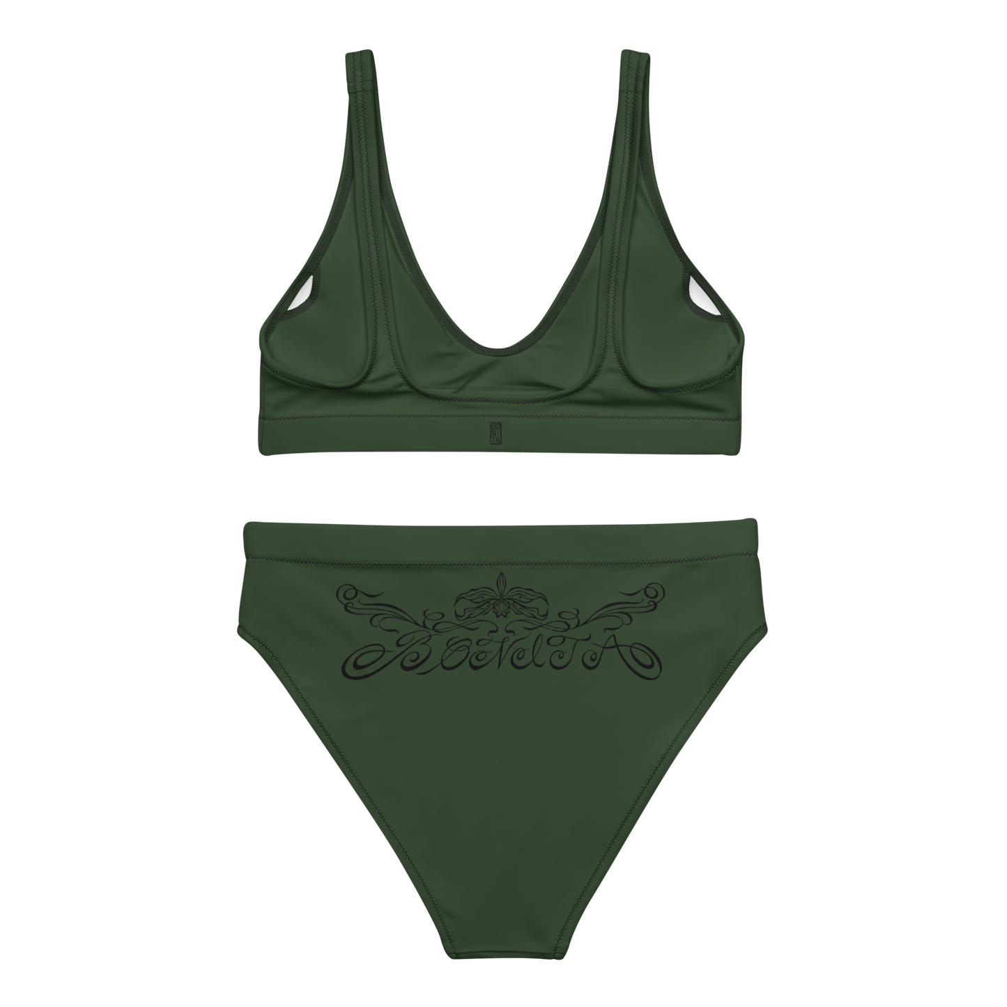 Karleth high-waisted bikini - Dark Green