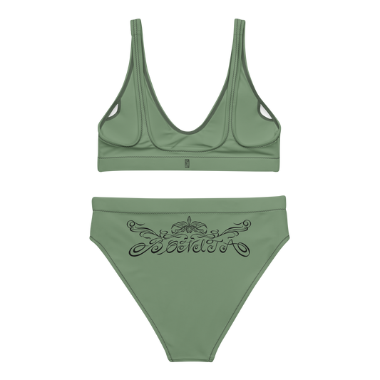 Karleth high-waisted bikini - Dust Green