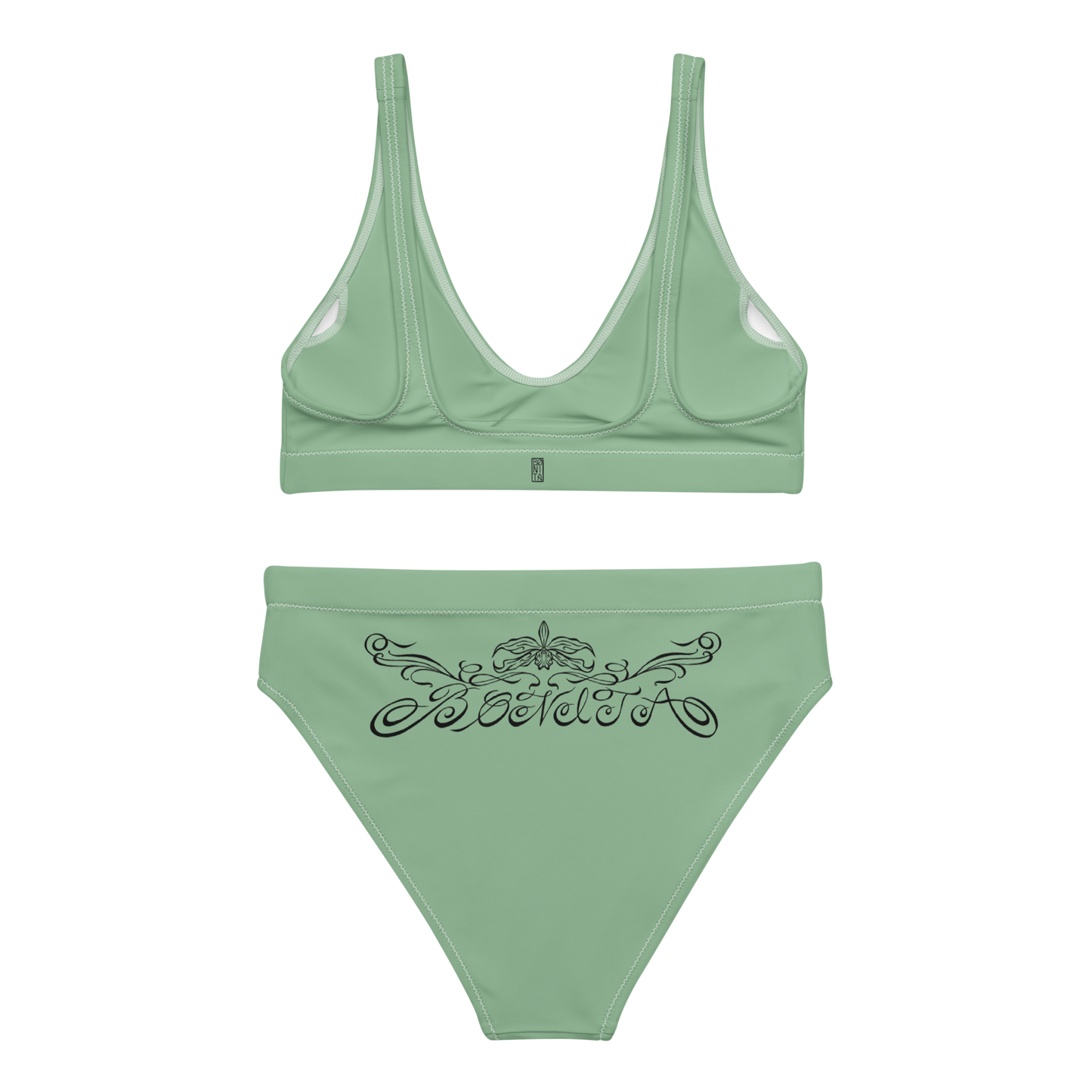 Karleth high-waisted bikini - Light Green