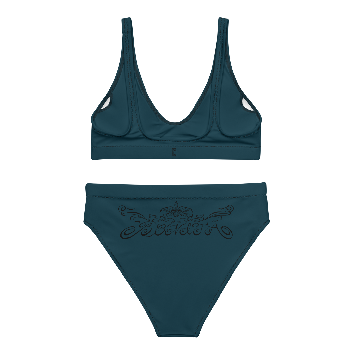 Karleth high-waisted bikini - Sea Blue