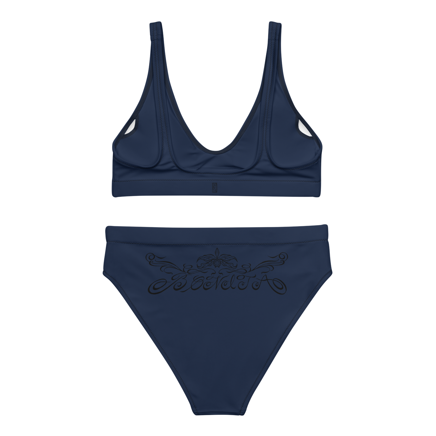 Karleth high-waisted bikini - Navy Blue