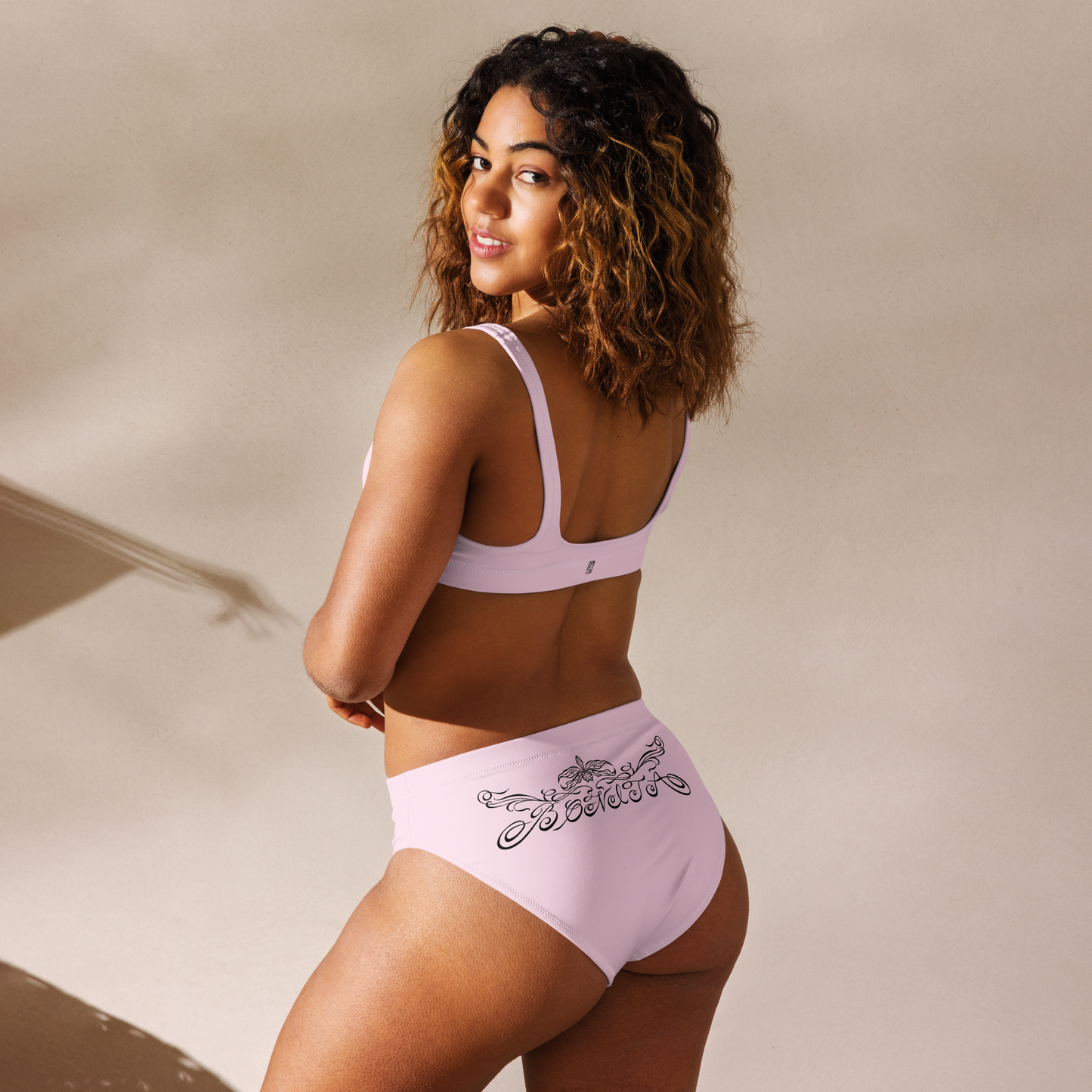 Karleth high-waisted bikini - Light Pink