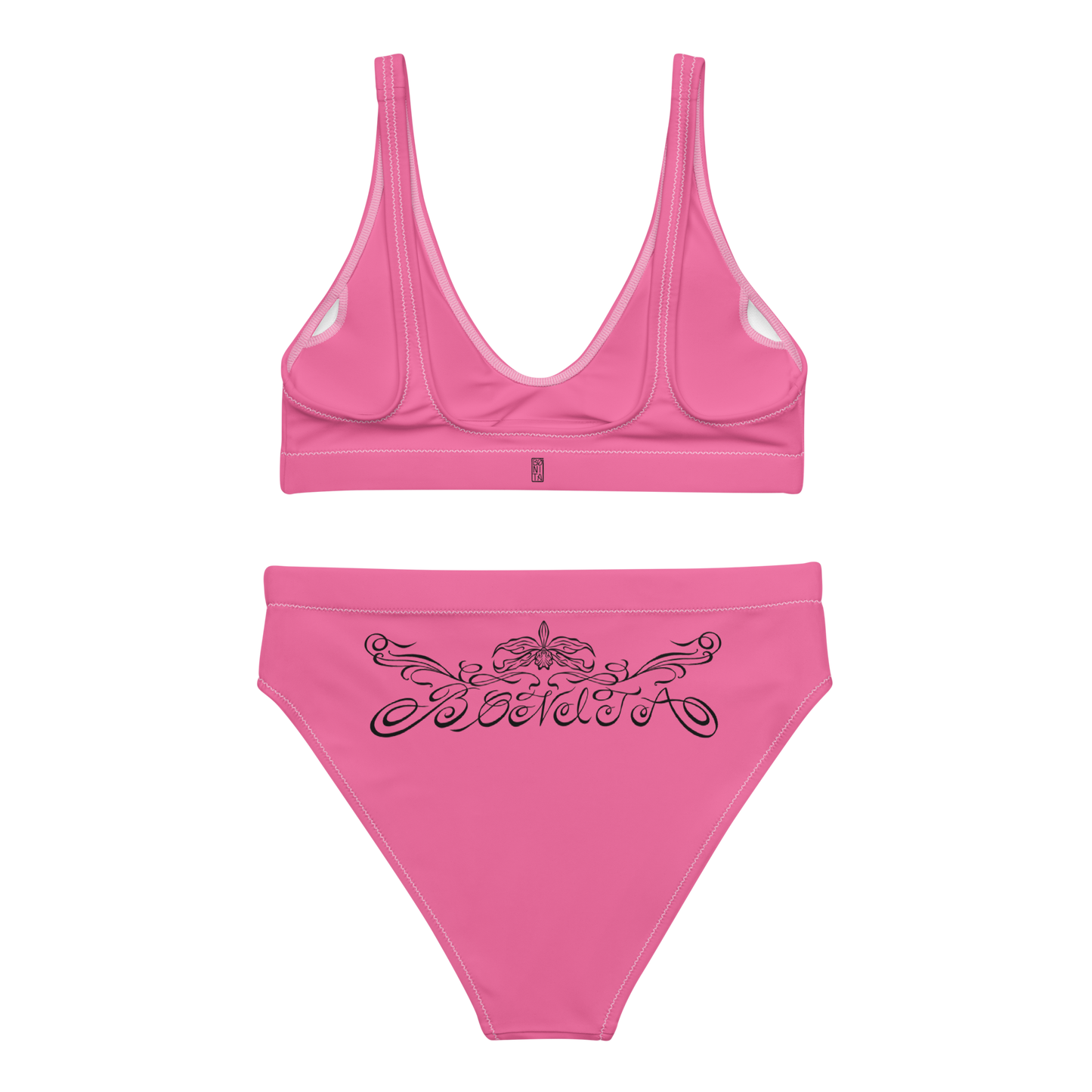 Karleth high-waisted bikini - Full Pink