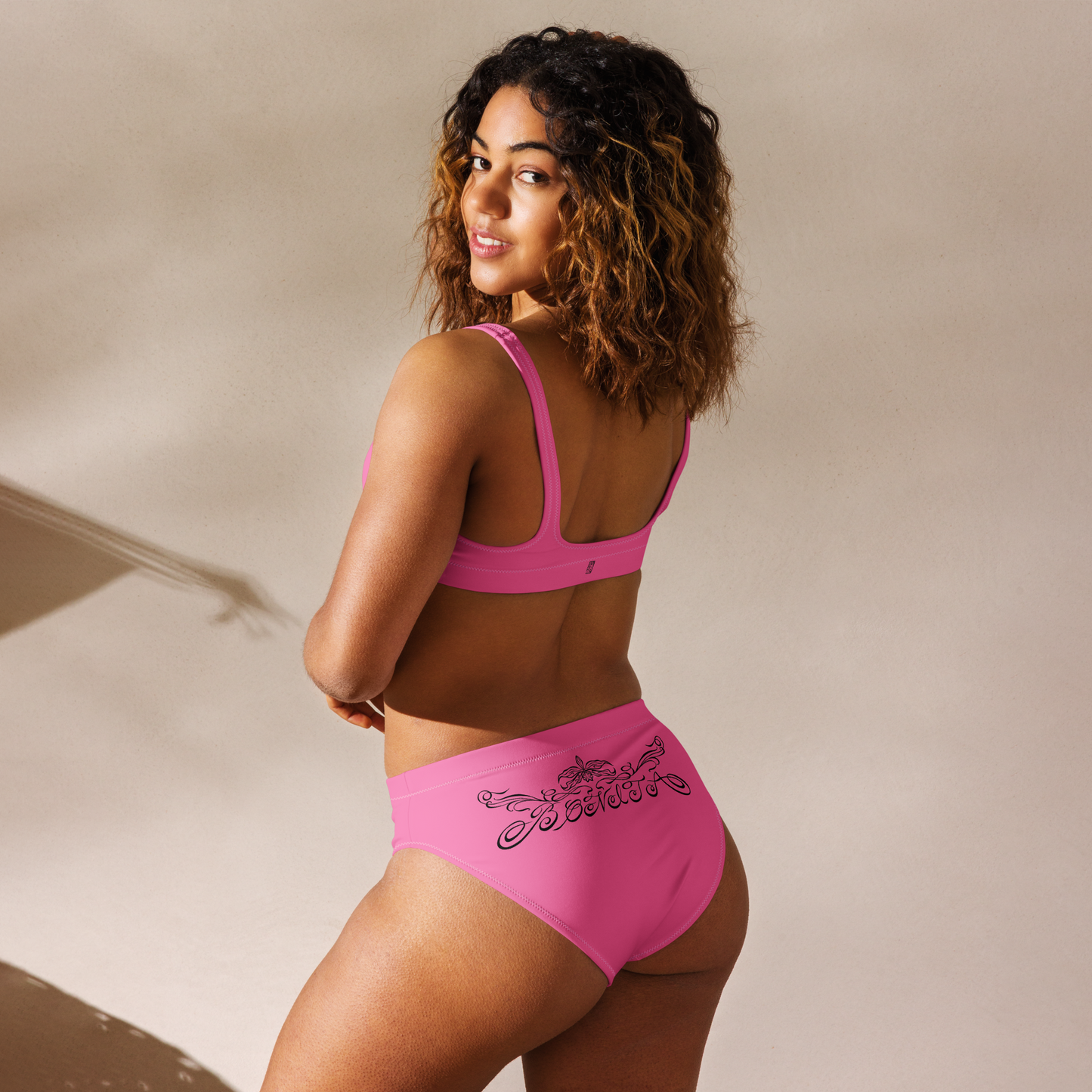 Karleth high-waisted bikini - Full Pink