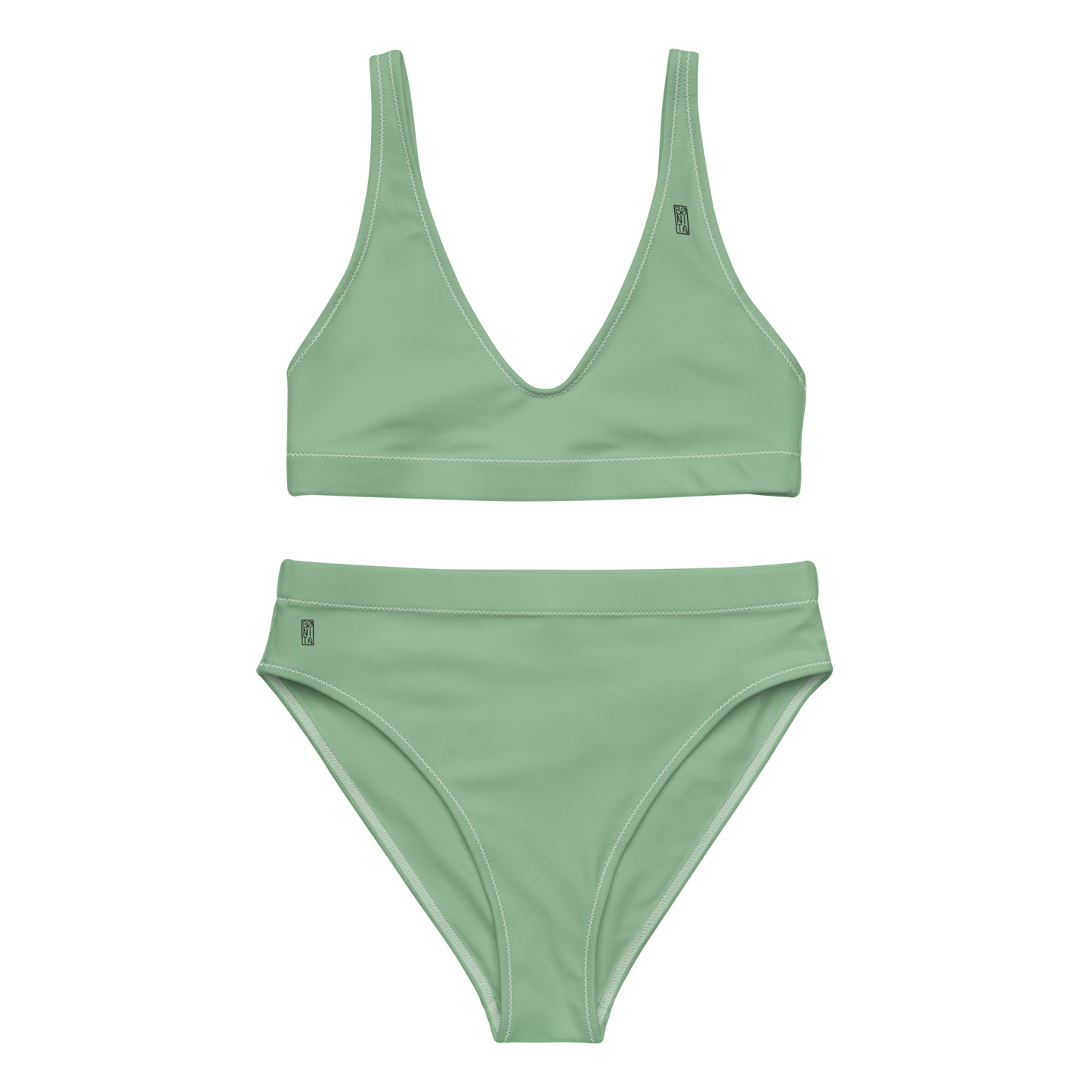 Karleth high-waisted bikini - Light Green