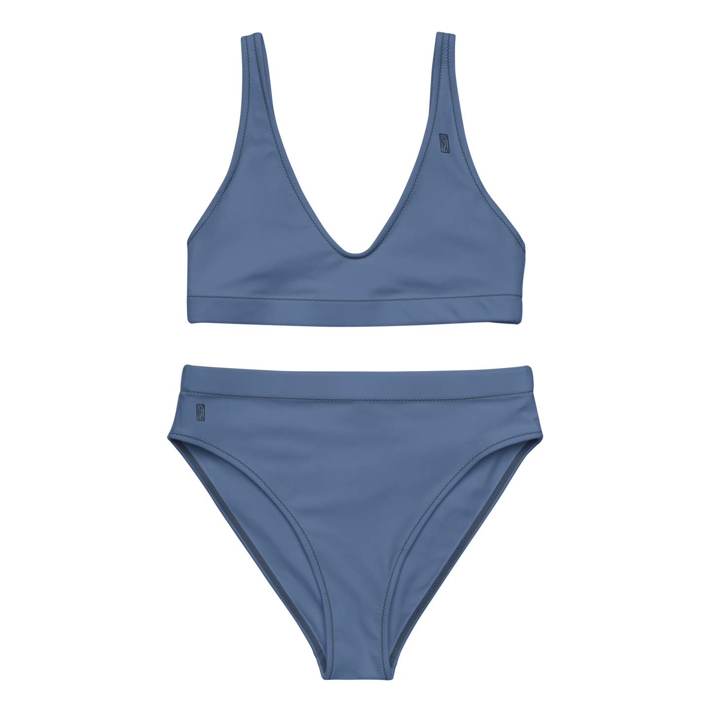 Karleth high-waisted bikini - Dust Blue