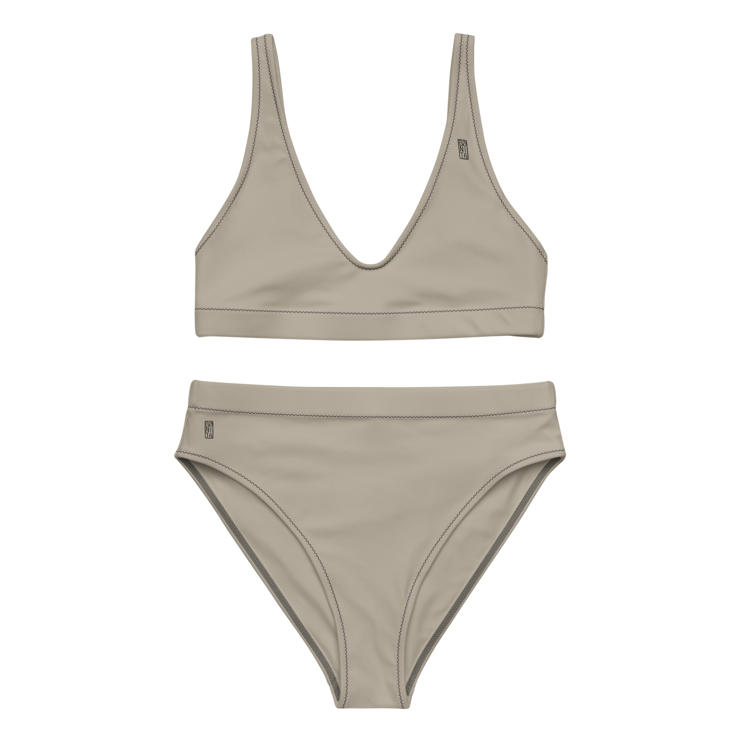 Karleth high-waisted bikini - Sand