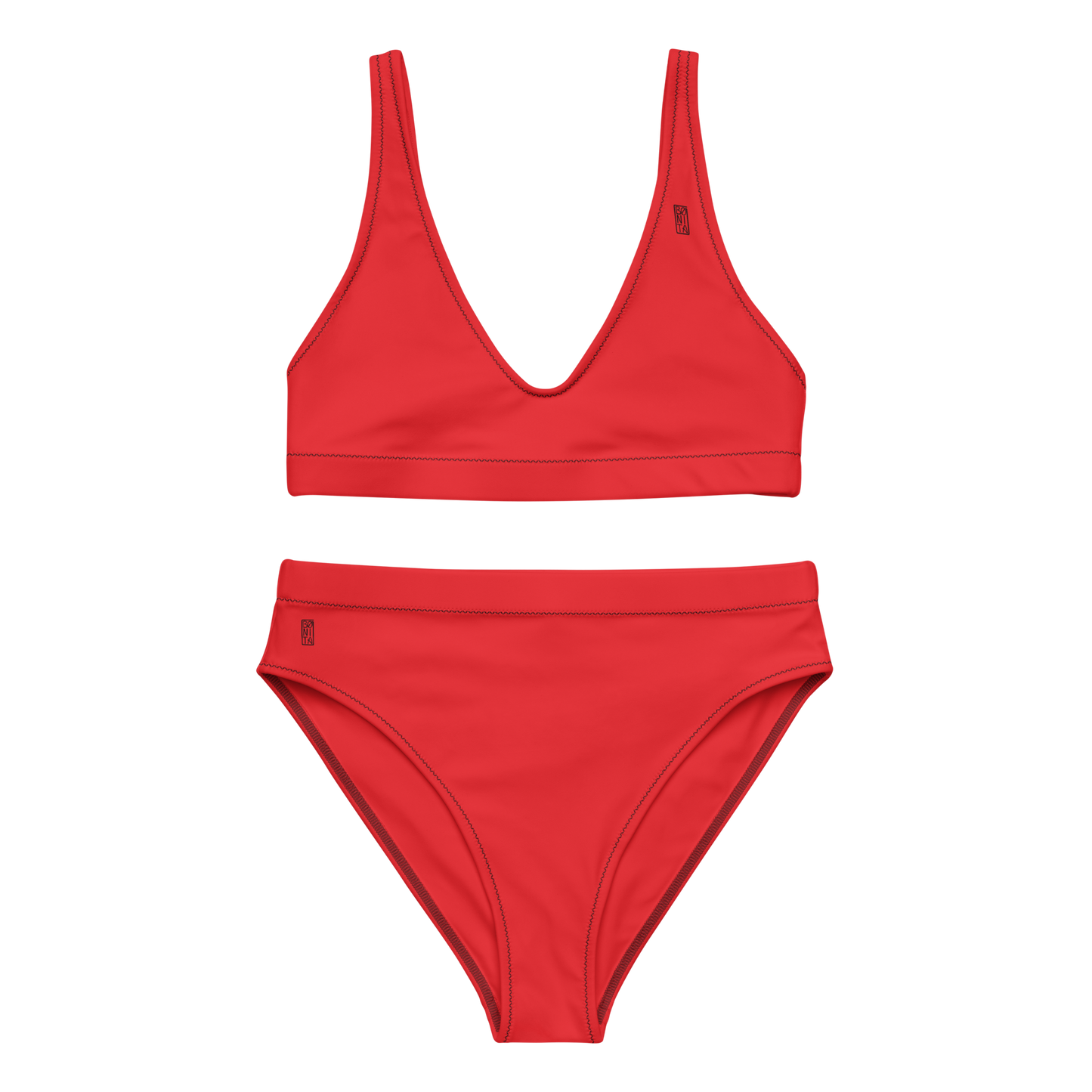 Karleth high-waisted bikini - Strawberry