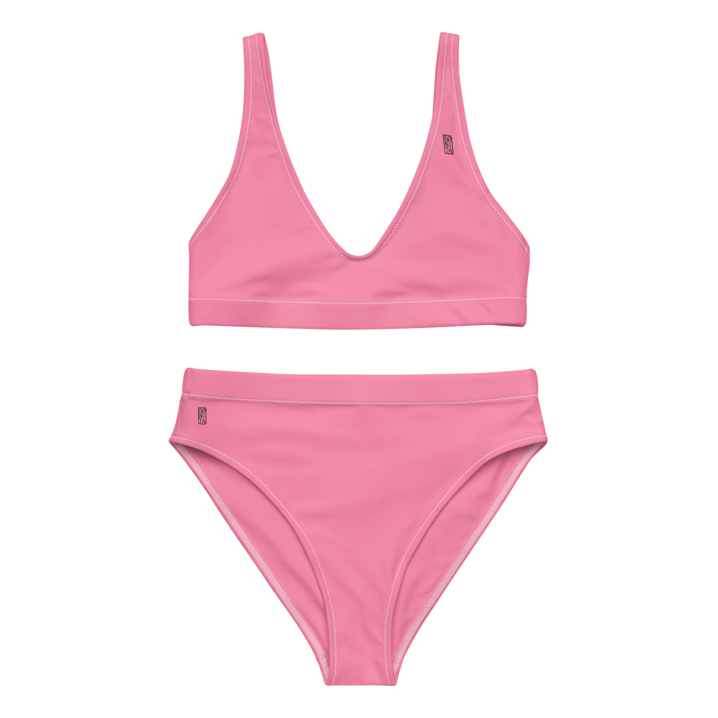 Karleth high-waisted bikini - Almost Full Pink