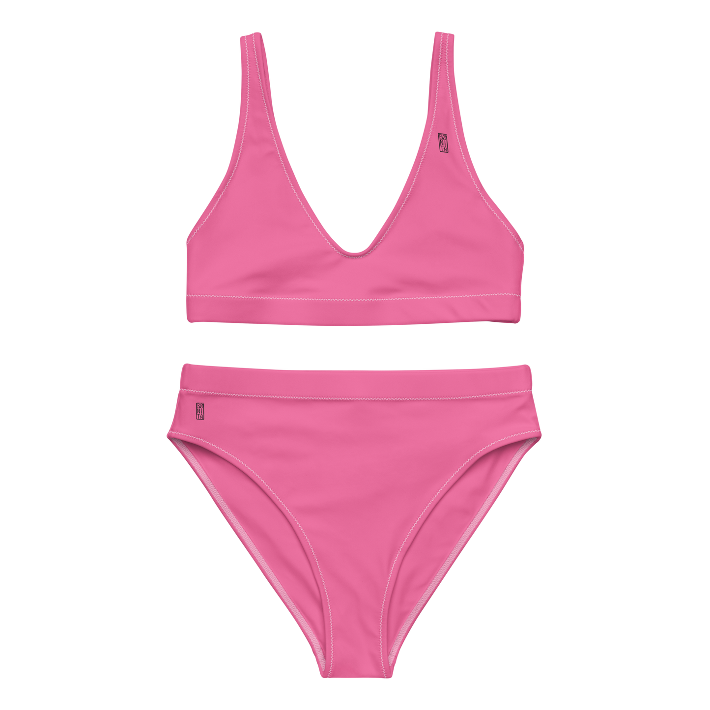 Karleth high-waisted bikini - Full Pink