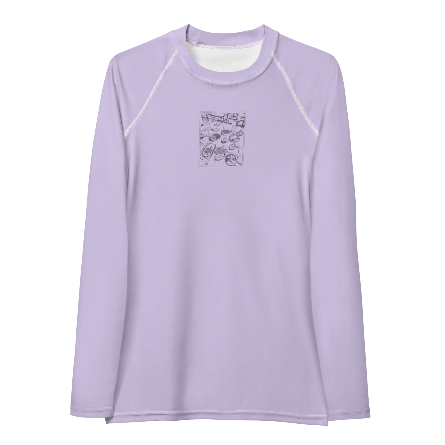 Women's Rashie - Dinner Lavender