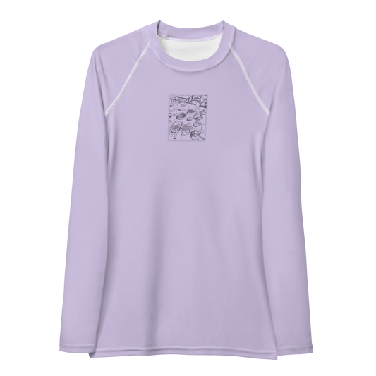 Women's Rashie - Dinner Lavender