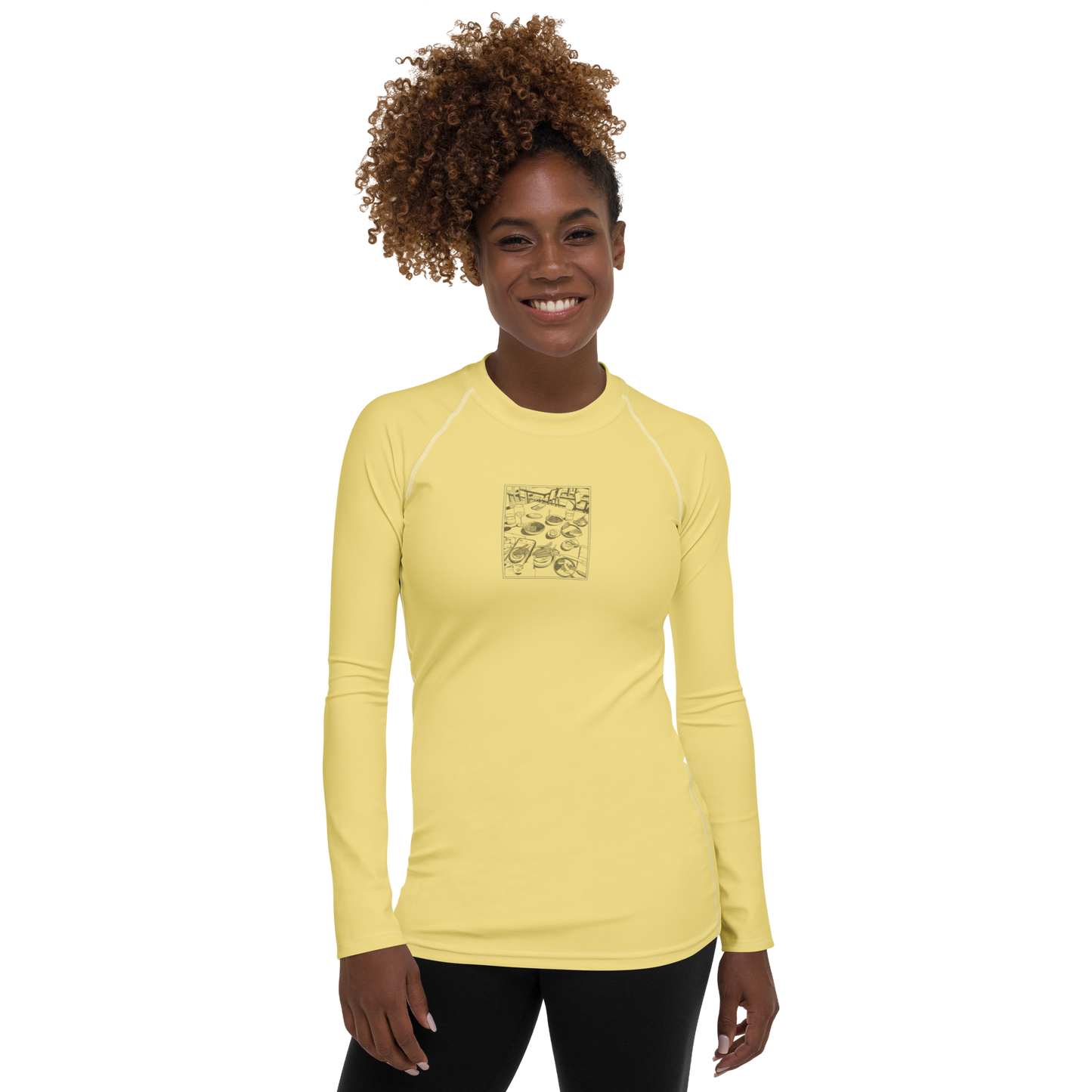 Women's Rashie - Dinner Yellow
