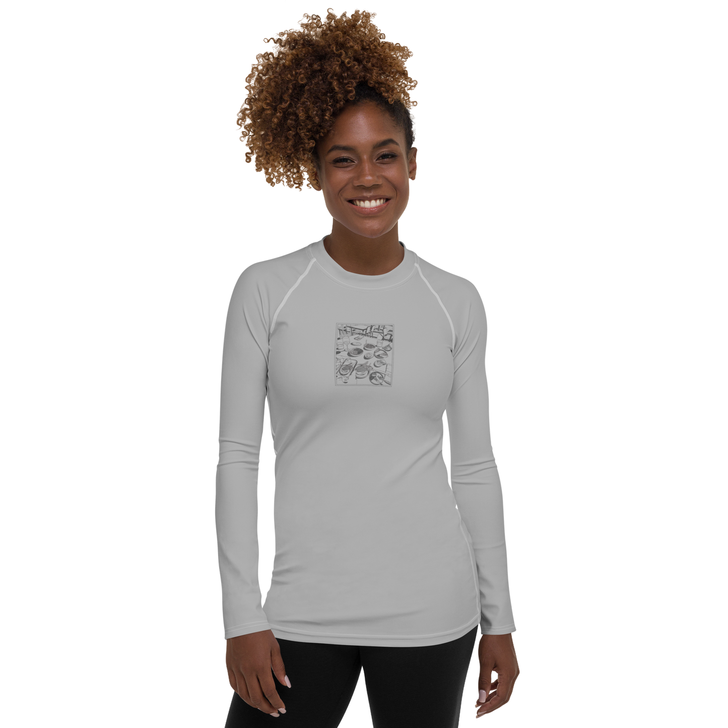 Women's Rashie - Dinner Grey