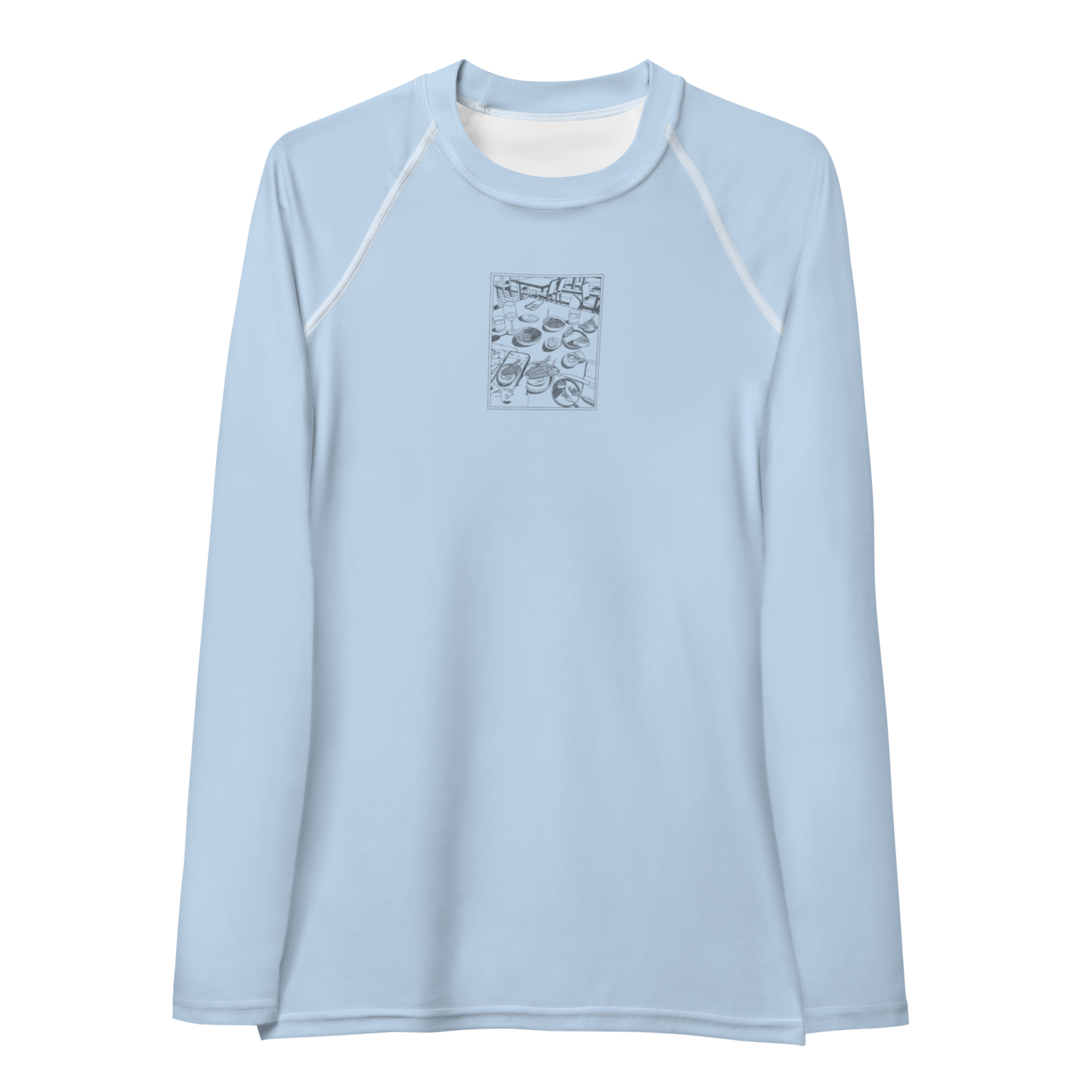 Women's Rashie - Dinner Light Blue
