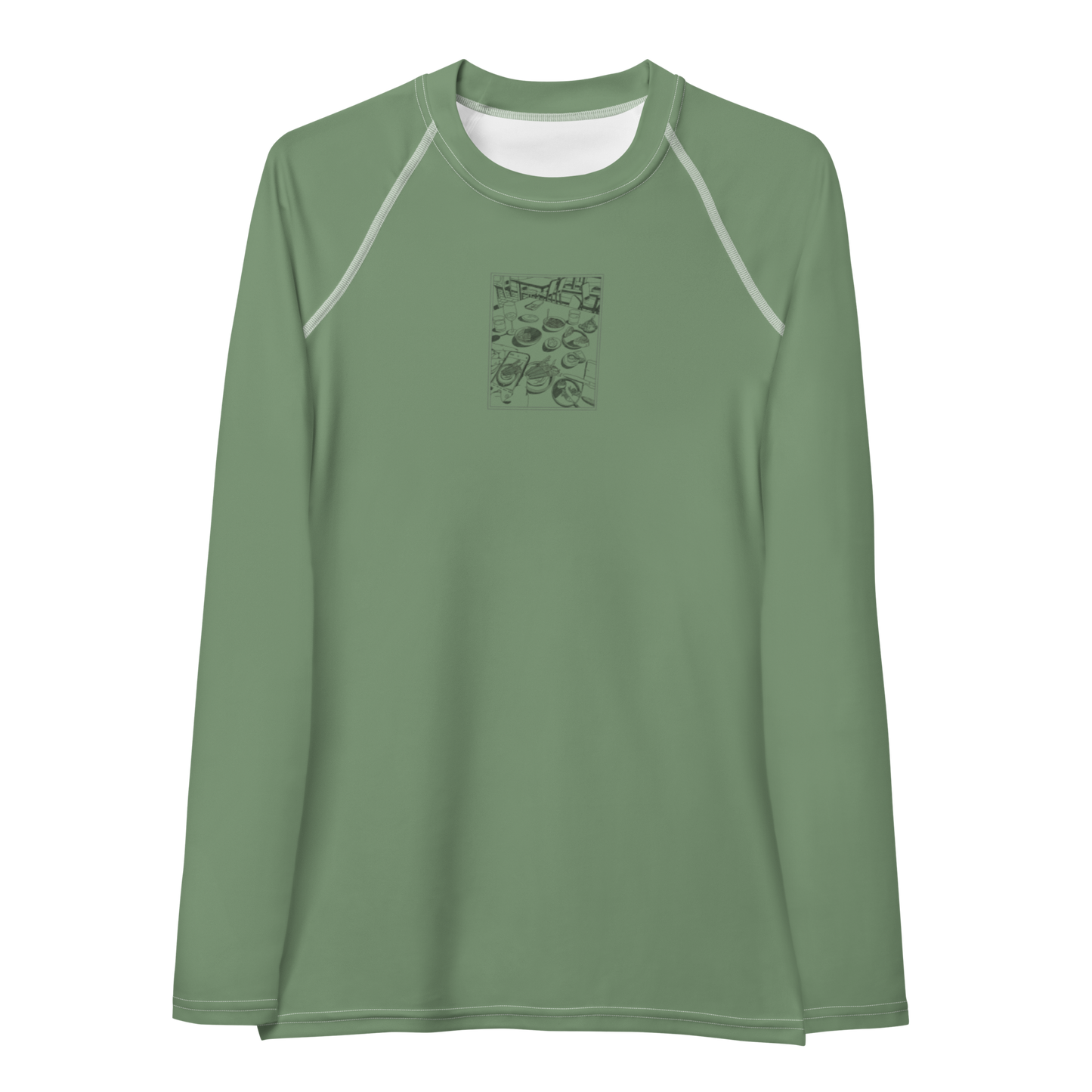 Women's Rashie - Dinner Dust Green