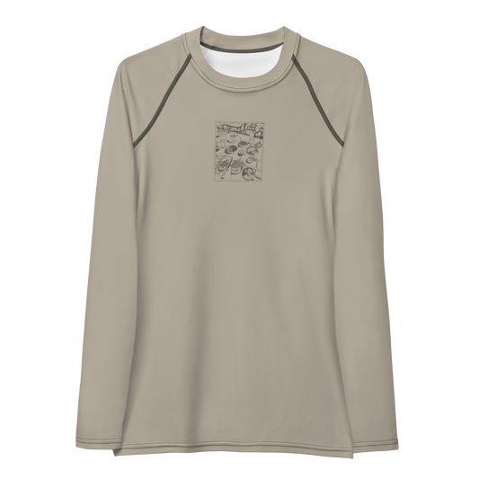 Women's Rashie - Dinner Sand