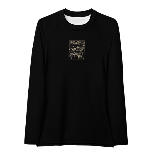 Women's Rashie - Dinner Black