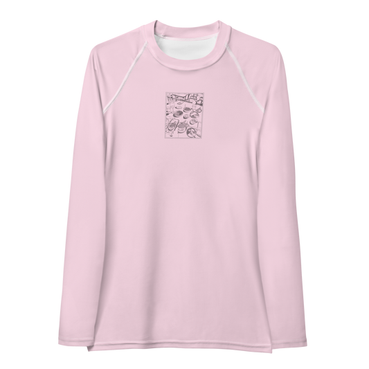 Women's Rashie - Dinner Light Pink