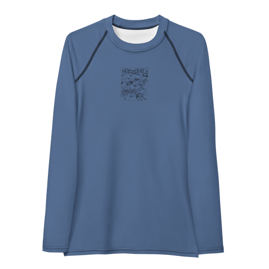 Women's Rashie - Dinner Dust Blue
