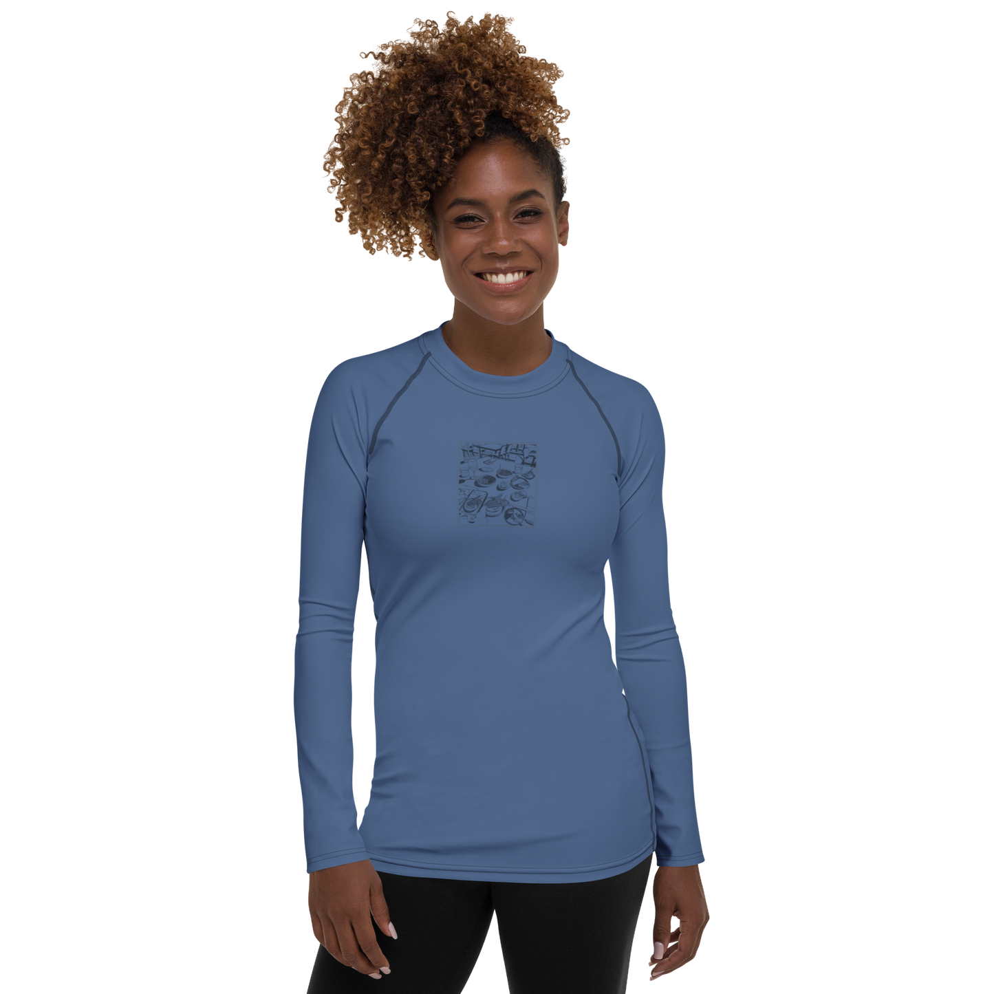 Women's Rashie - Dinner Dust Blue