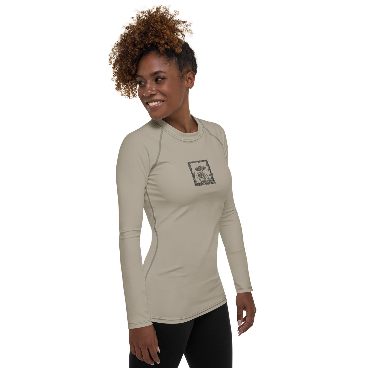 Women's Rashie - Mushroom Sand