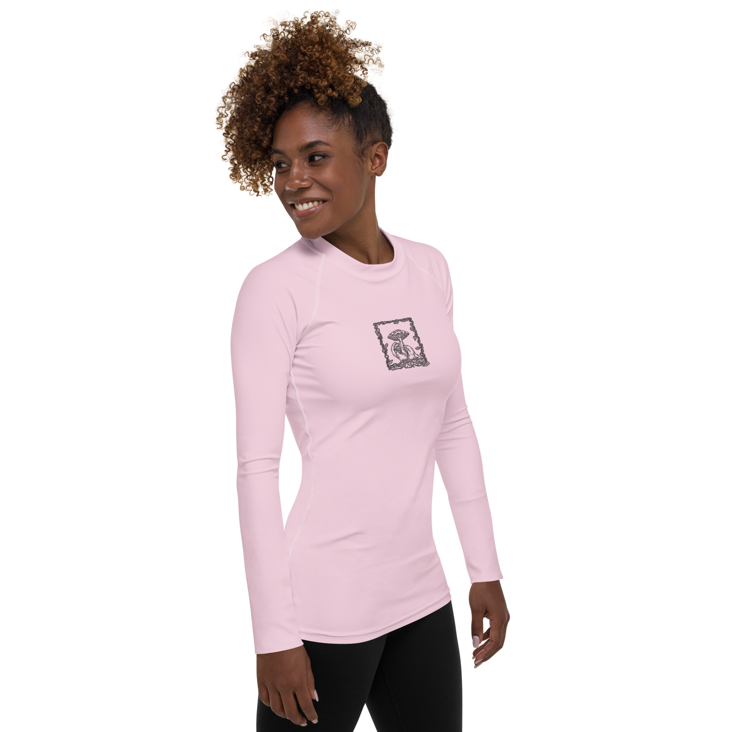 Women's Rashie - Mushroom Light Pink