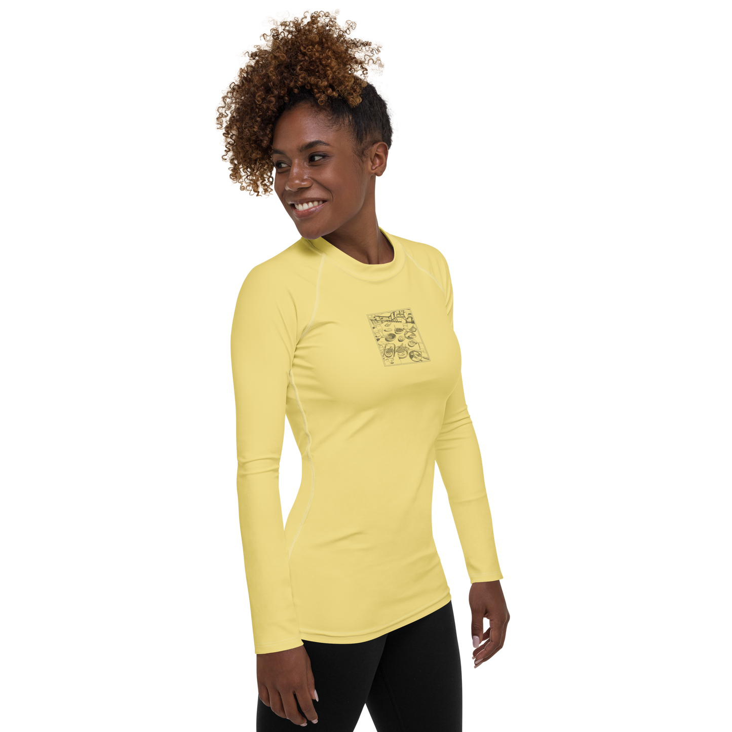 Women's Rashie - Dinner Yellow
