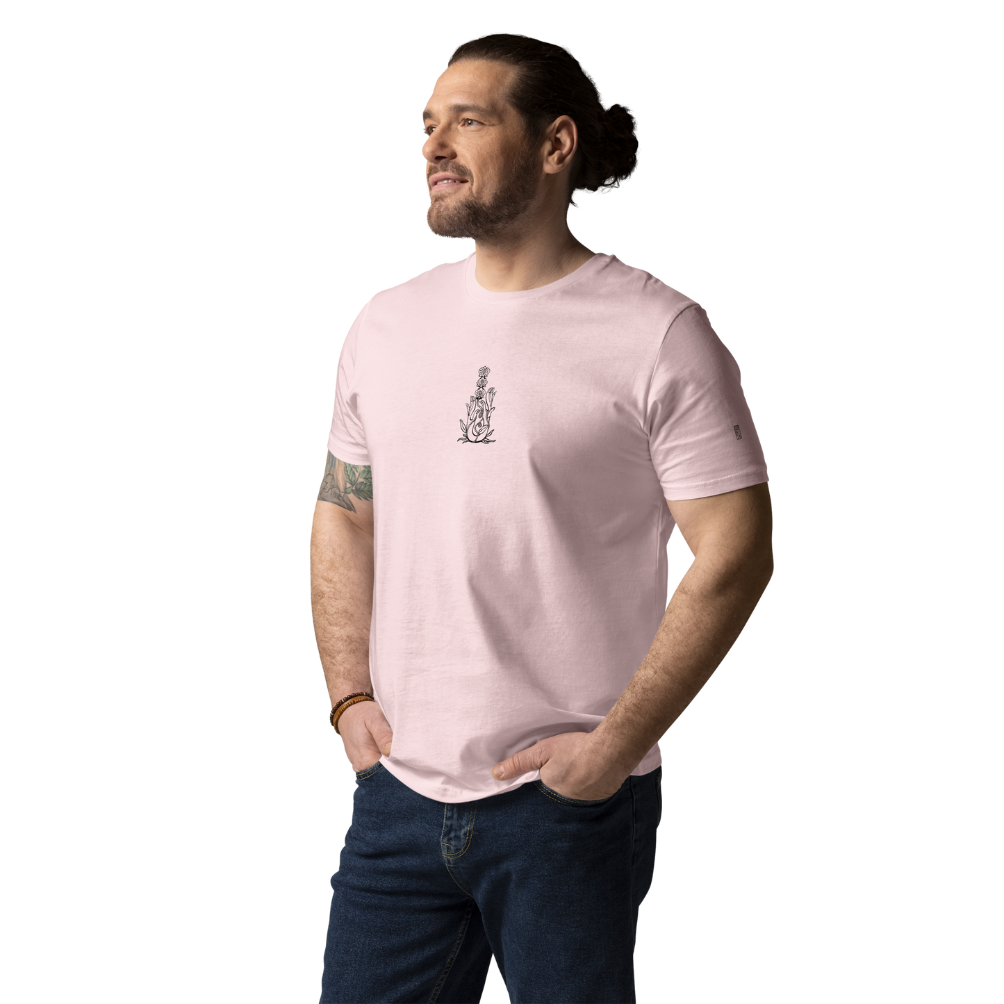 Karleth Orchid Unisex T-Shirt - Pink front print