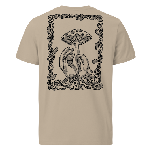 Karleth Mushroom Unisex T-Shirt - Sand