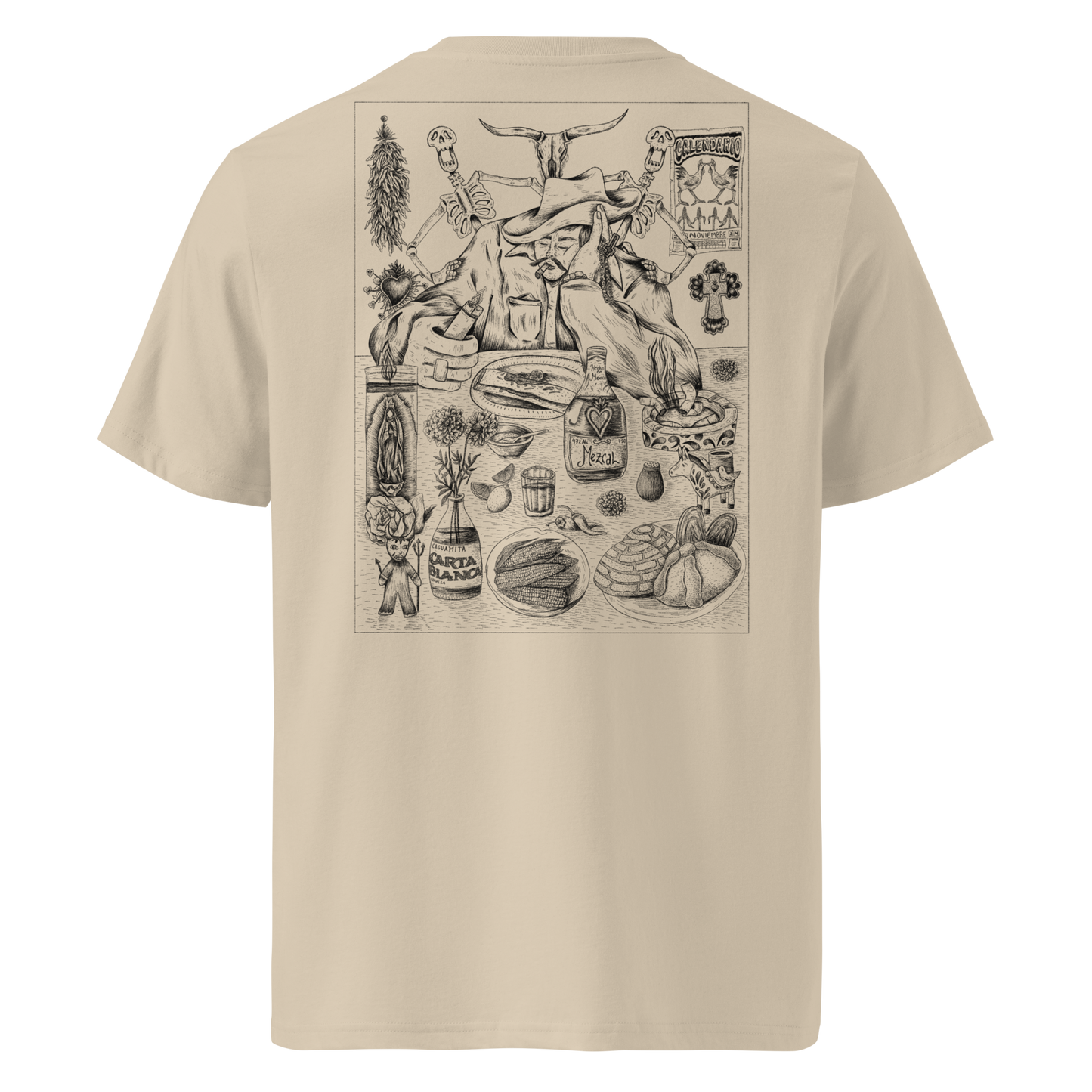 Karleth Cowboy Unisex T-shirt - Sand