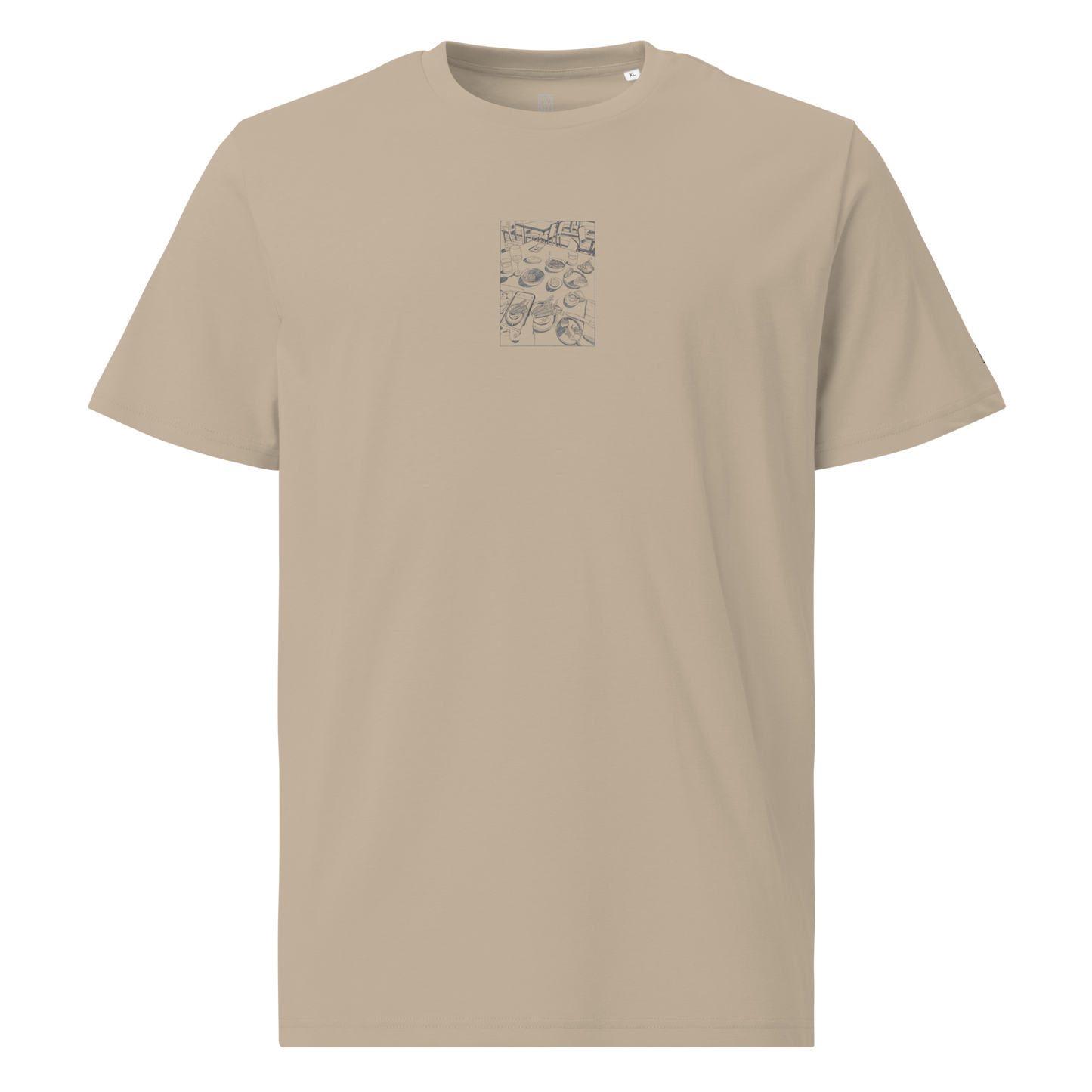 Karleth Dinner Unisex T-Shirt - Sand front print